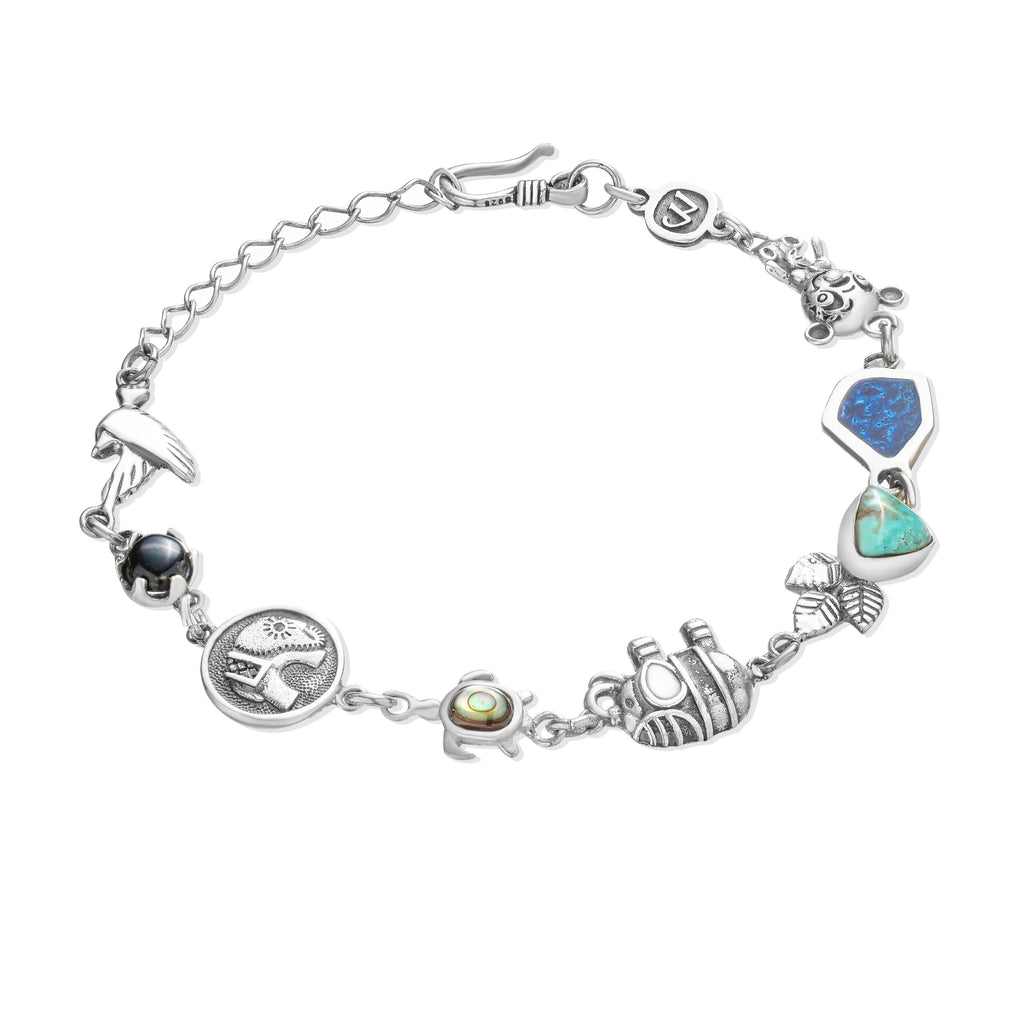 Mismatched Charmed Bracelet