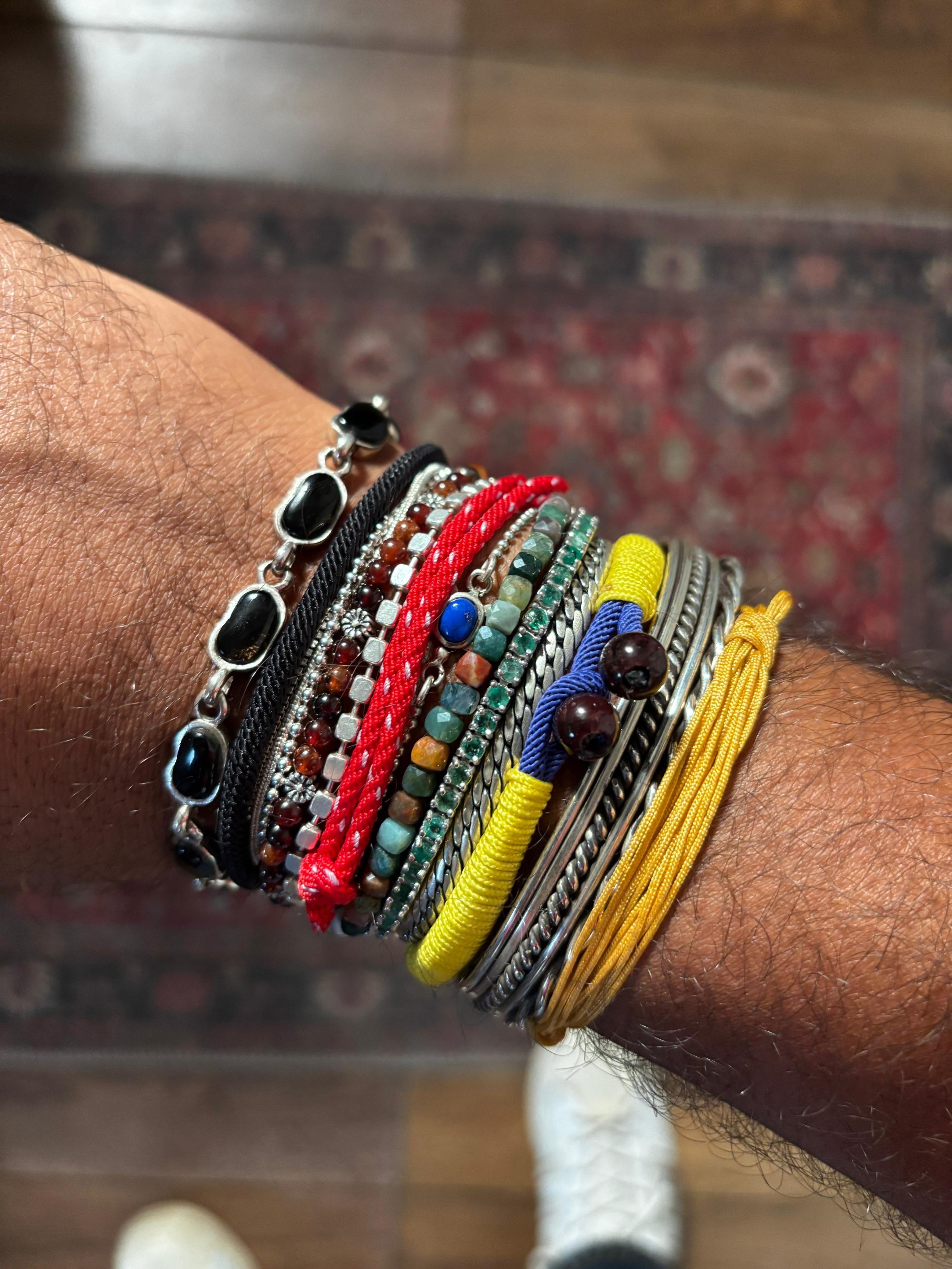 faceted earth bracelet