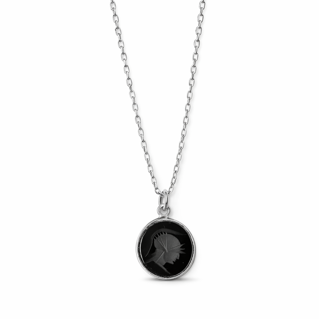 Gilded Cameo Necklace | Onyx