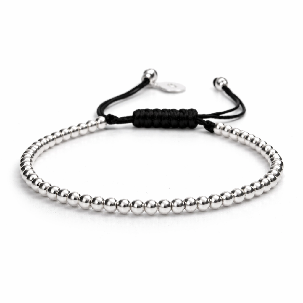 Classic Silver Bracelet |Sterling Bead