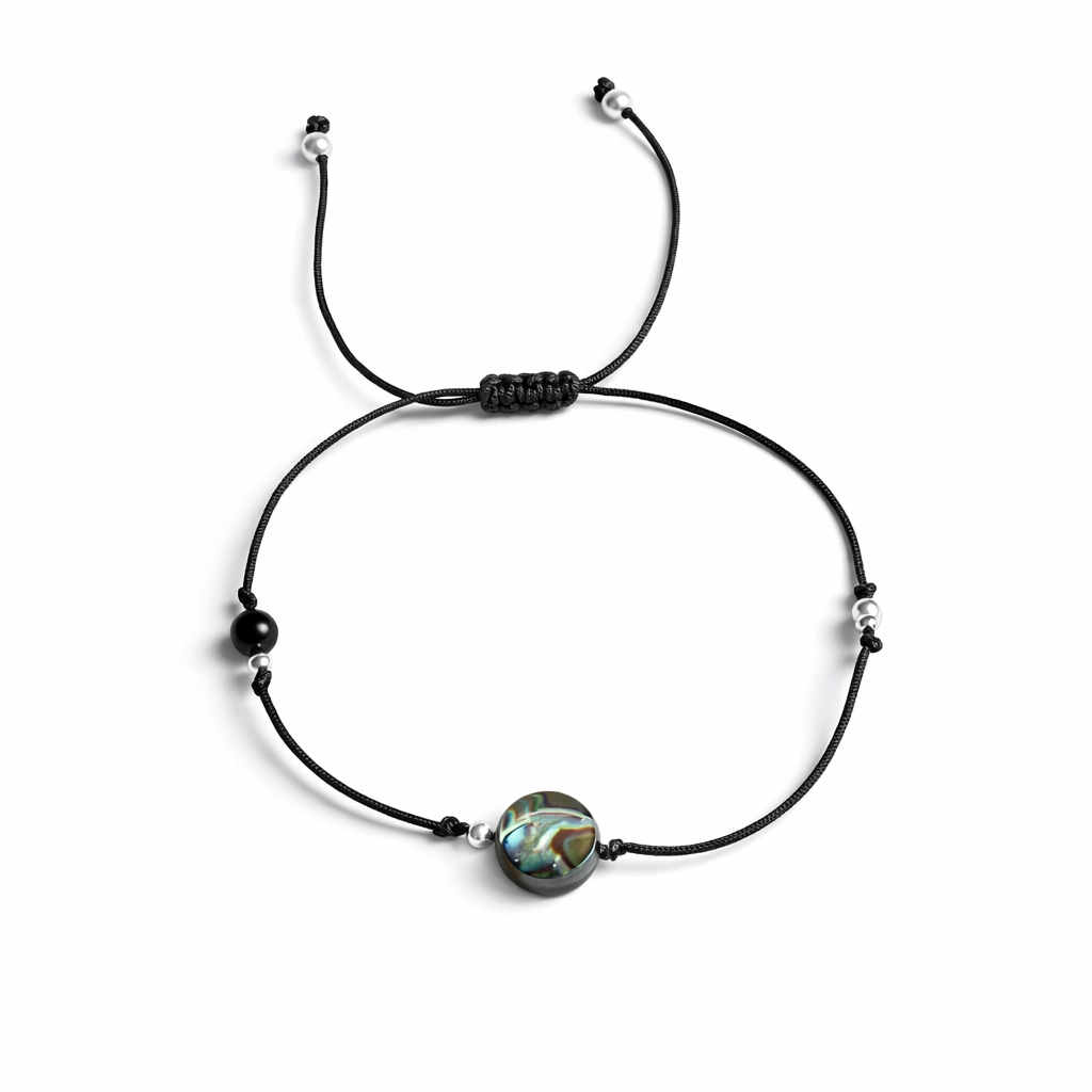 Dark Seashell Cord Bracelet