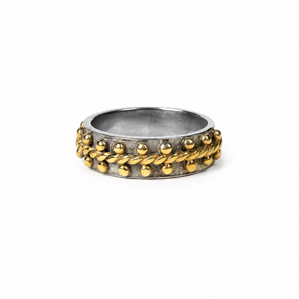 Beaded Rope Ring