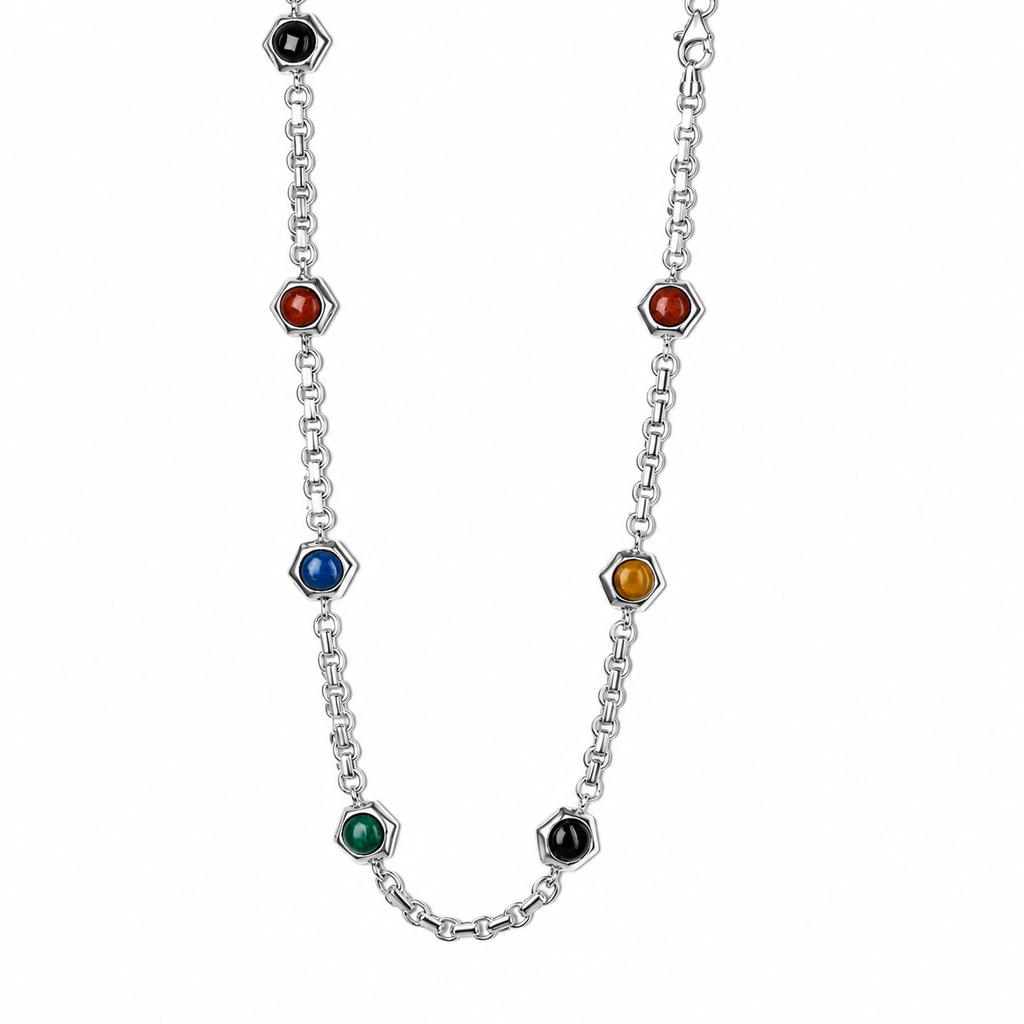 Hexa Stones Necklace
