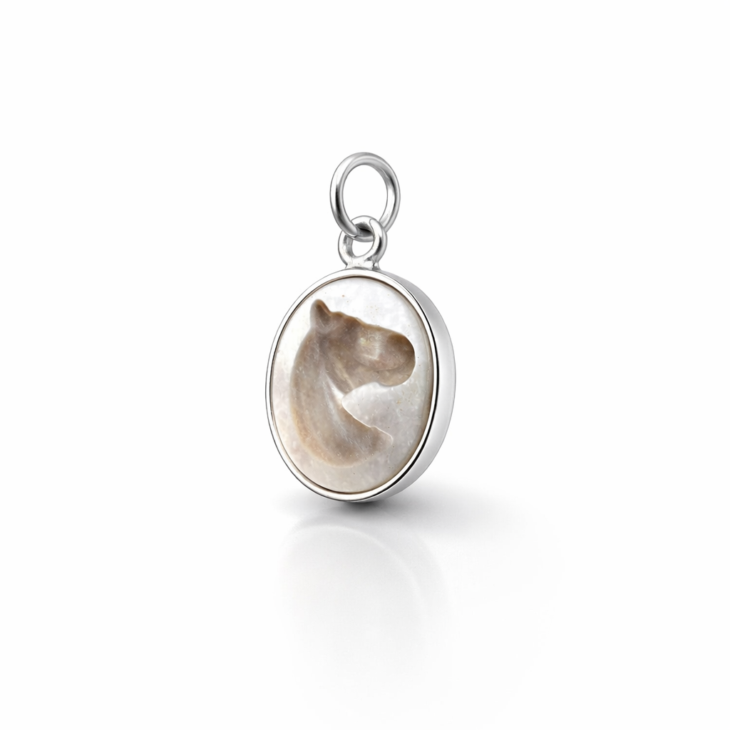 Moataz Assayed Shell Horse Shell Pendant – Moataz Designs