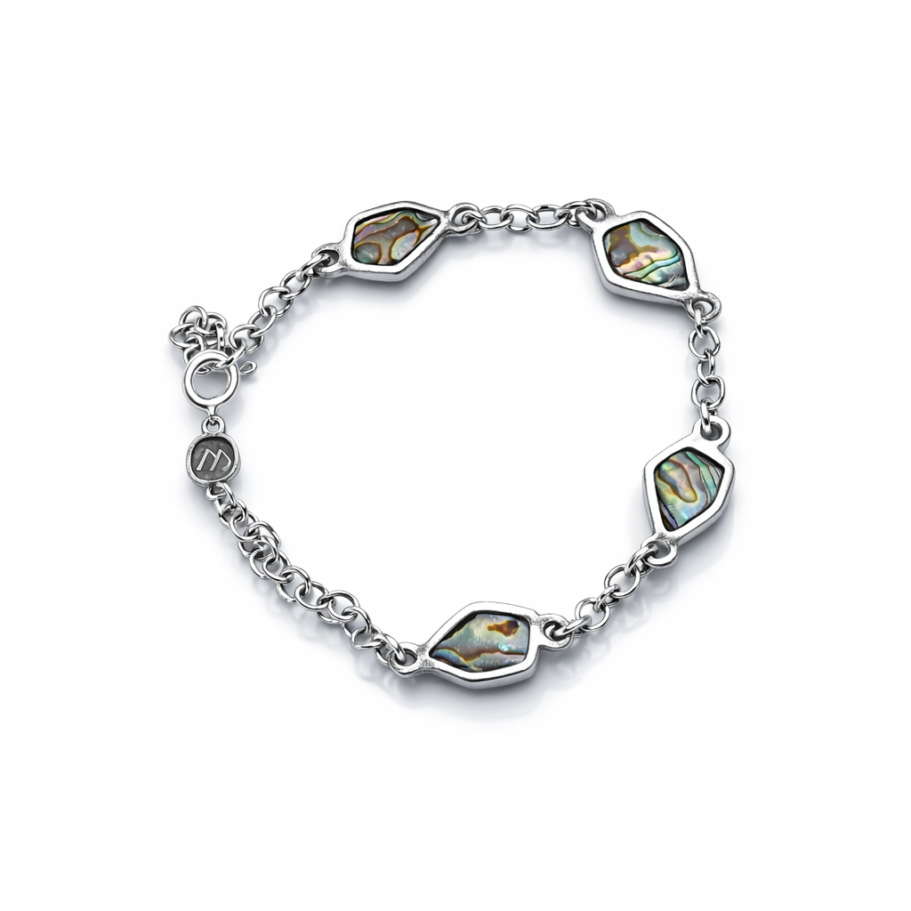 Jagged Charms Bracelet | Seashell