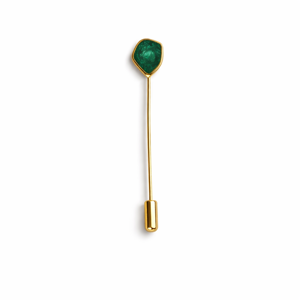 jagged oval Pin