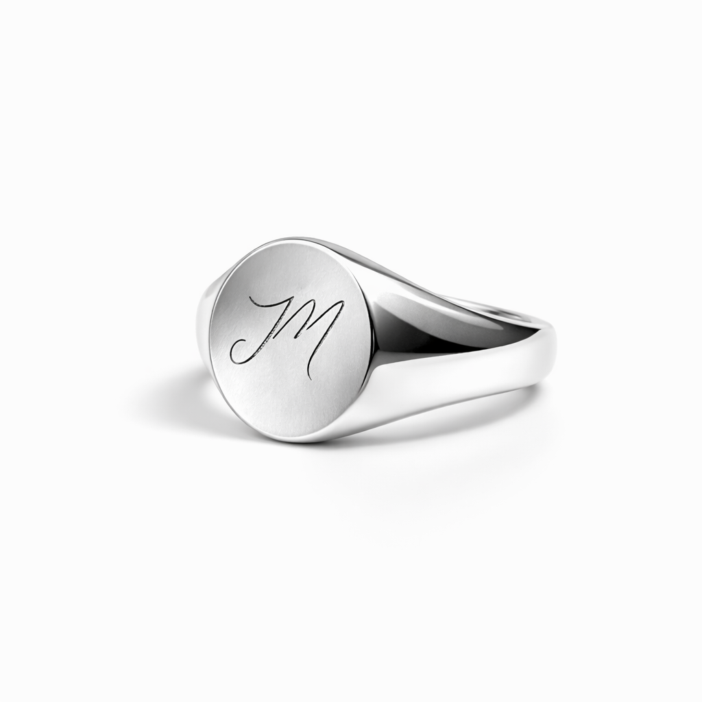 Letter Signet Ring – Moataz Designs
