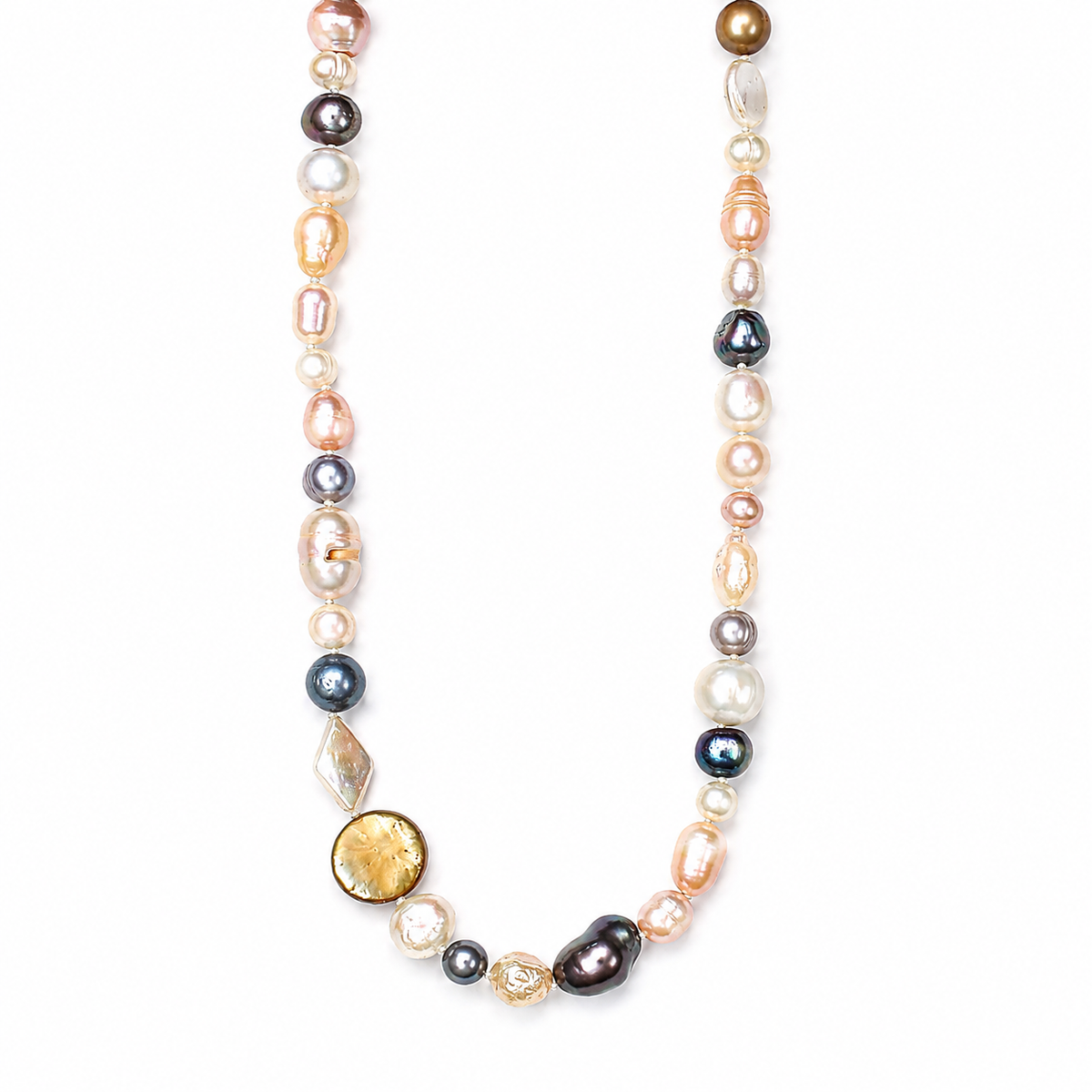 Freeform Pearl Choker