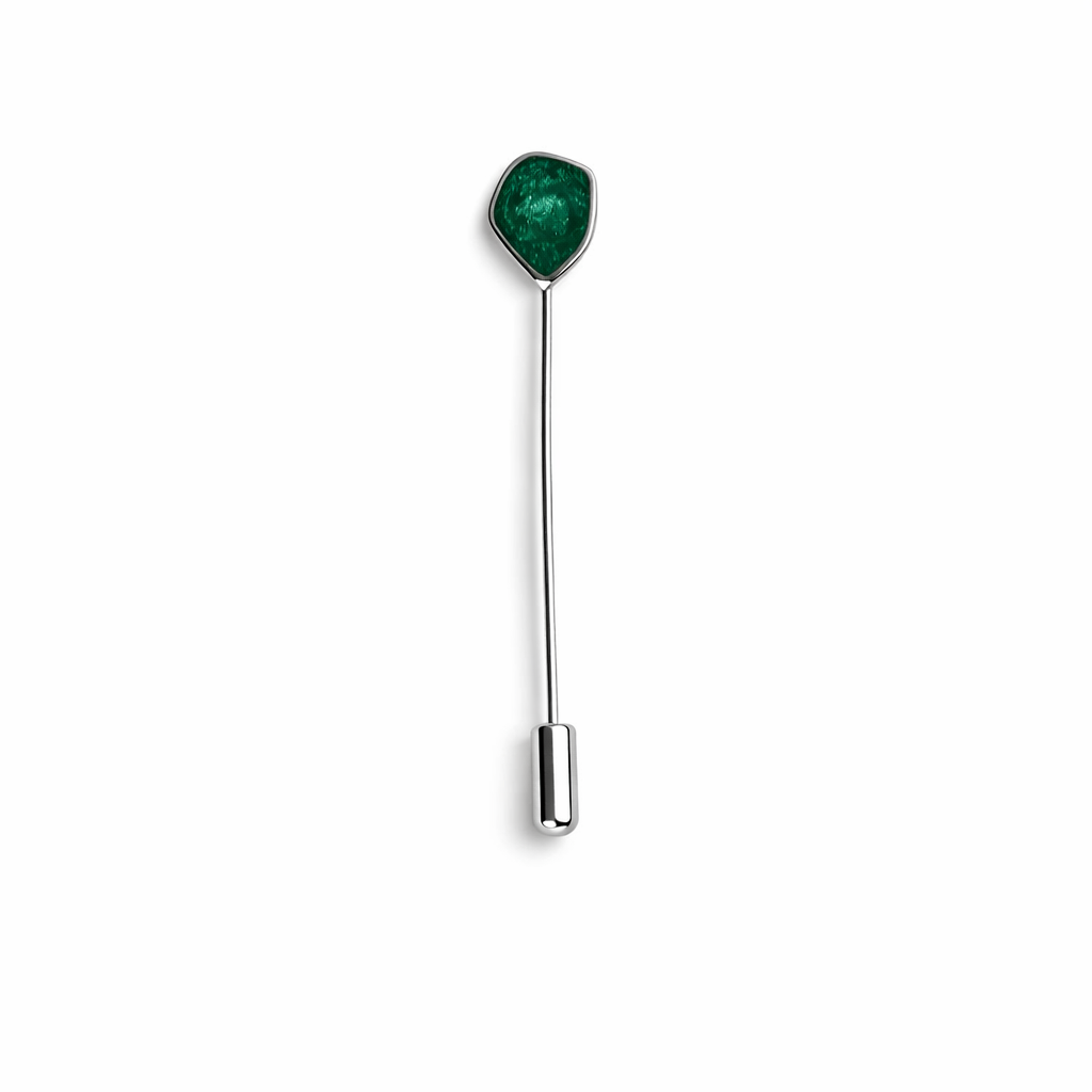 jagged oval Pin