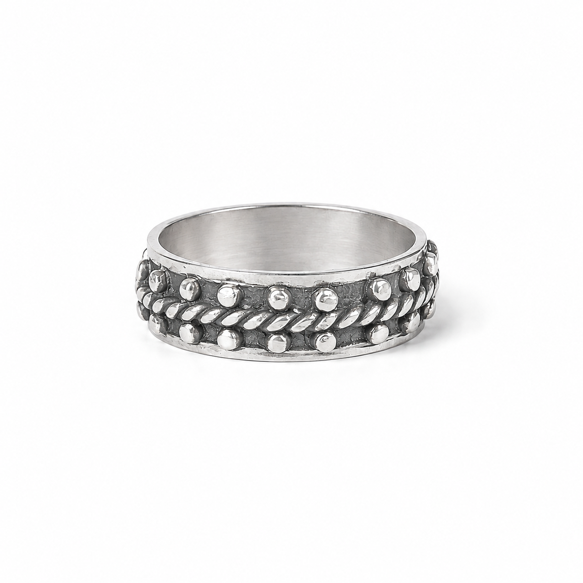Beaded Rope Ring
