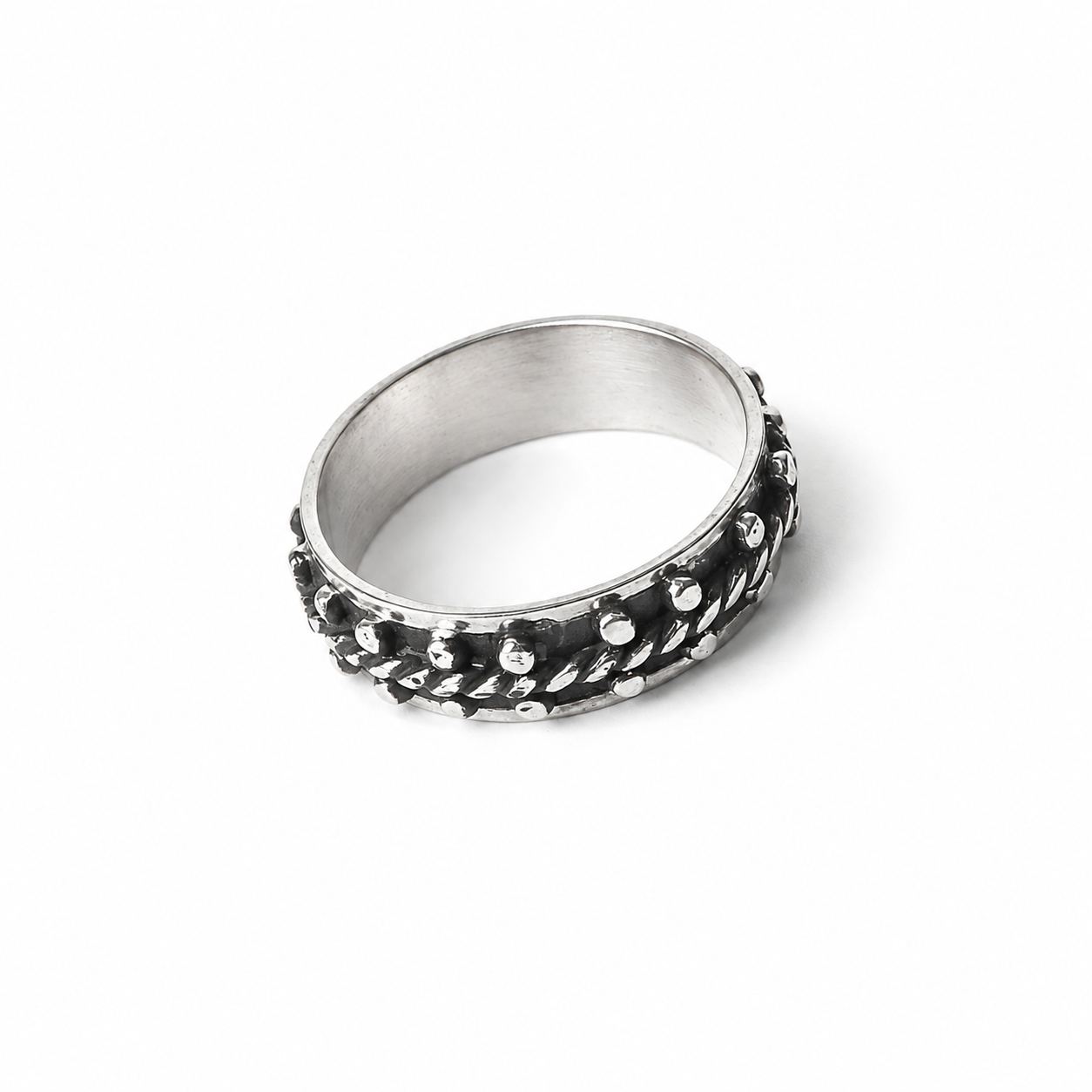 Beaded Rope Ring