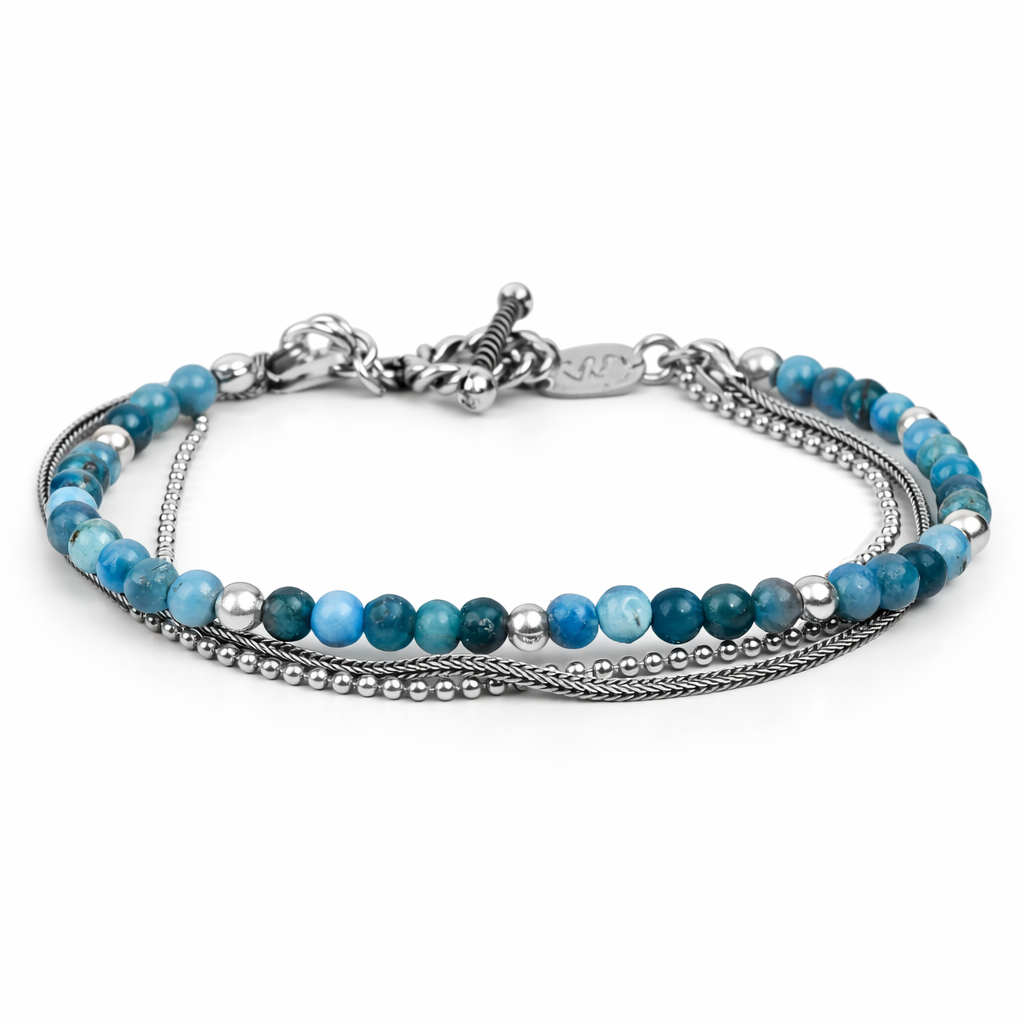 Triple Stack Bracelet | Apatite