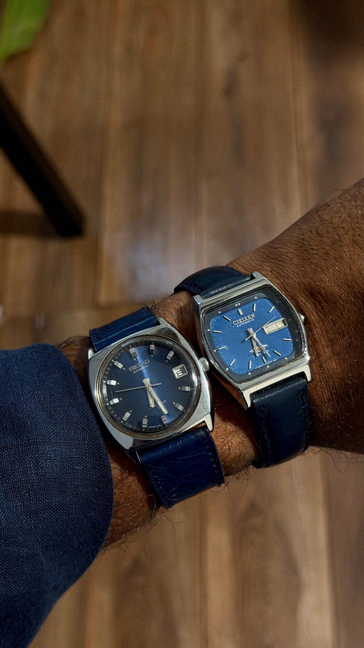 Seiko 17 Jewels Automatic Blue Dial