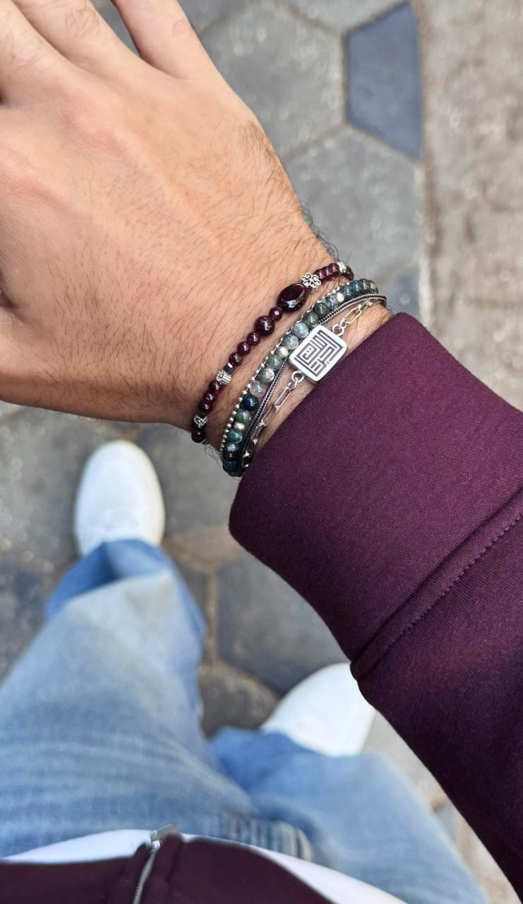 Garnet Bloom Bracelet