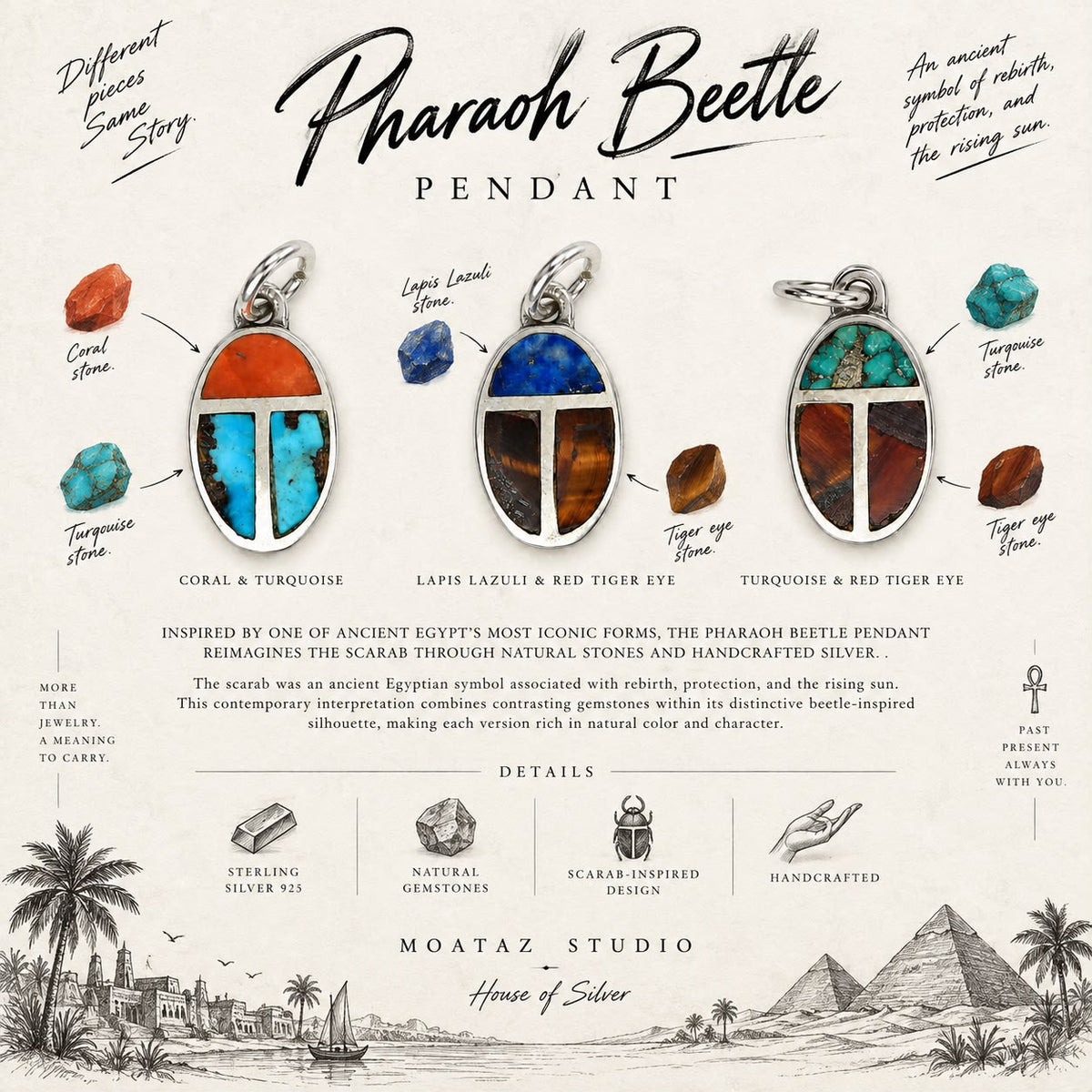 Pharaoh Beetle Pendant