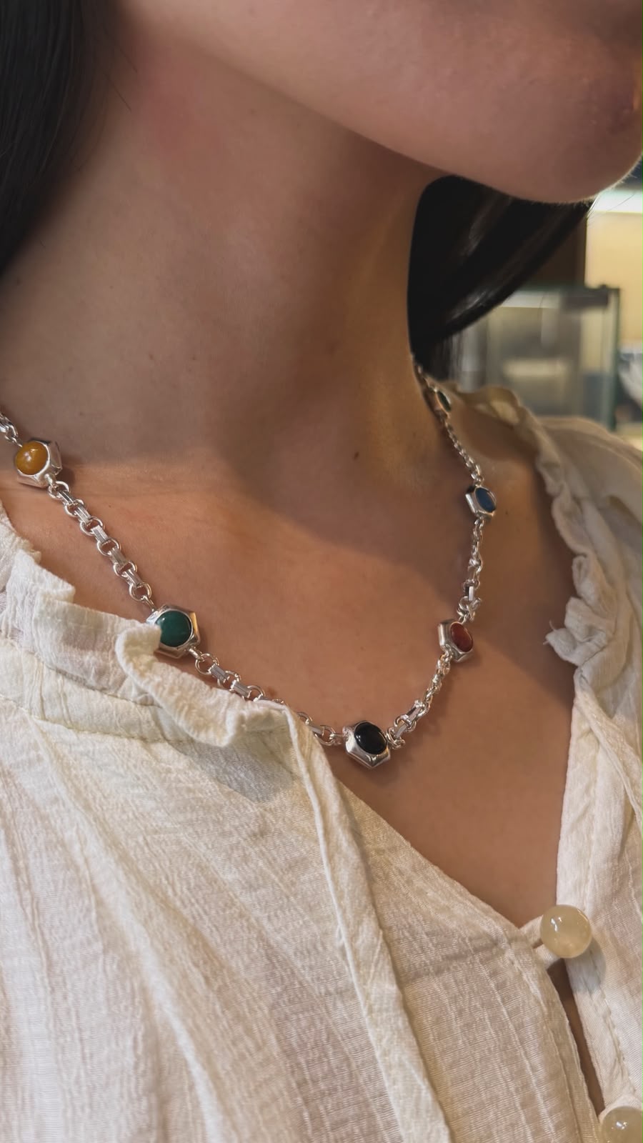 Hexa Stones Necklace