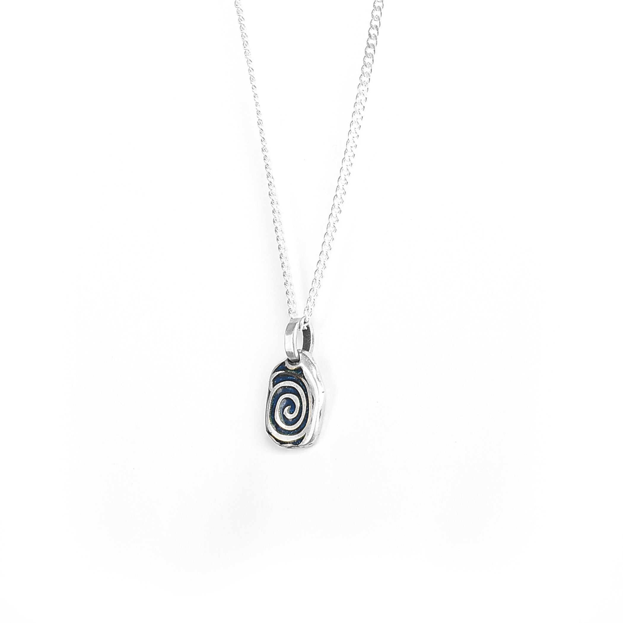 Seaborn Spiral Necklace | Blue