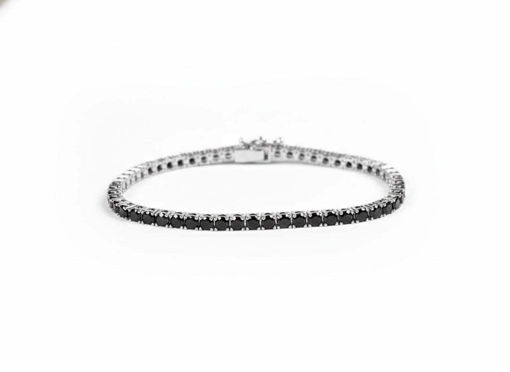 Black Tennis Bracelet